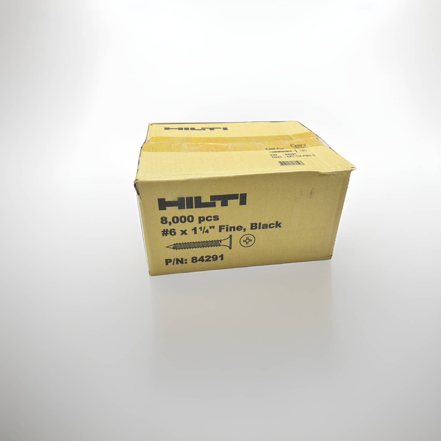 Hilti #6 x 1 1/4” Fine, Black